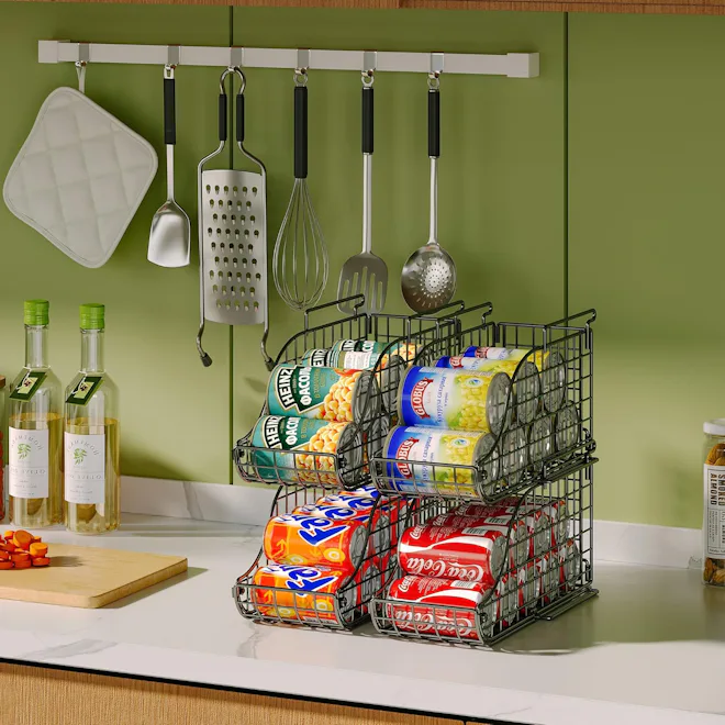 Sonyabecca Stackable Canned Food Organizer (4-Pack)