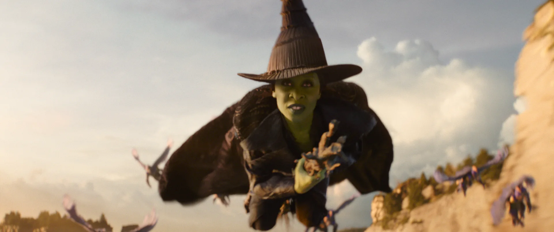 Elphaba in Wicked: For Good. Photo via Universal Pictures