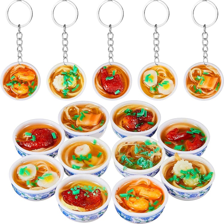 Hicarer Mini Toy Food Keychains (10 Piece)