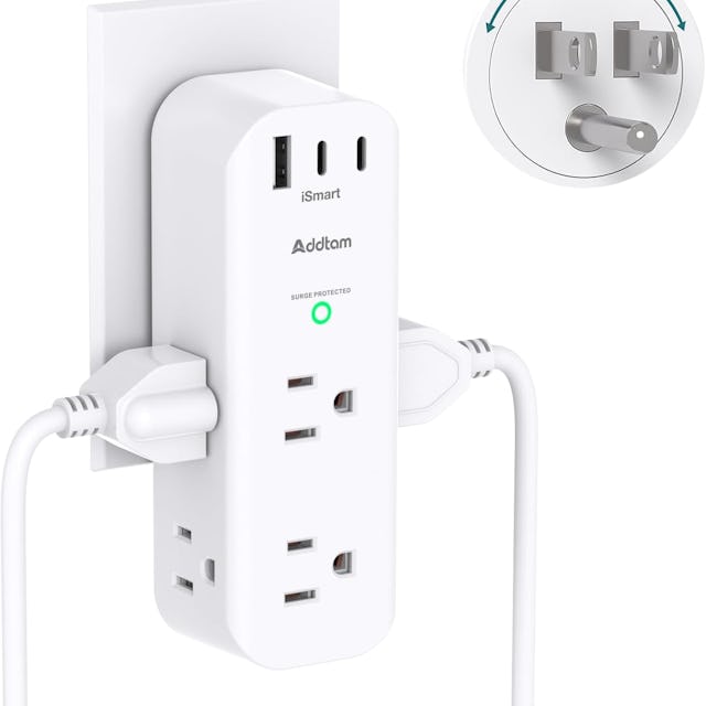 Addtam Surge Protector Wall Outlet Extender