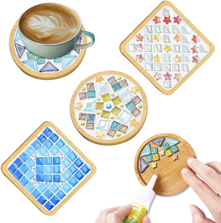 WATHFKCU Mosaic Coasters (4-Pack)