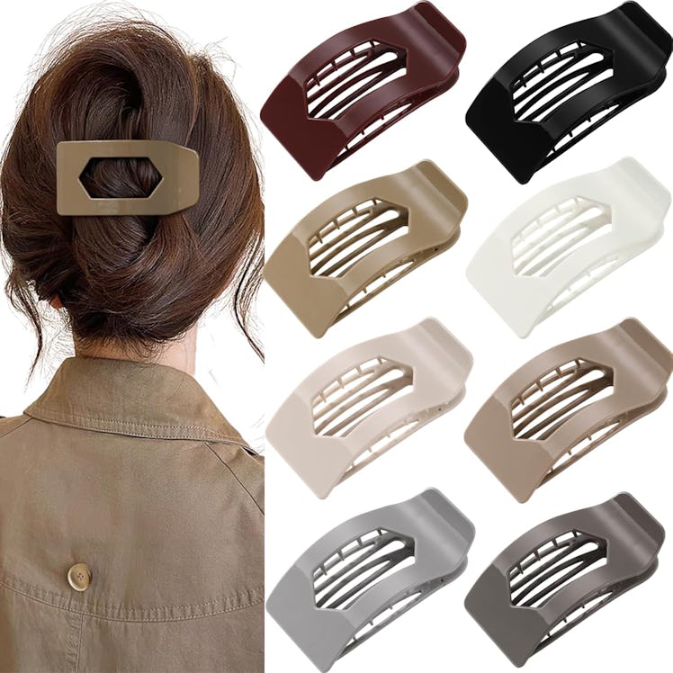 Rokateam Flat Hair Clips (8-Pack)