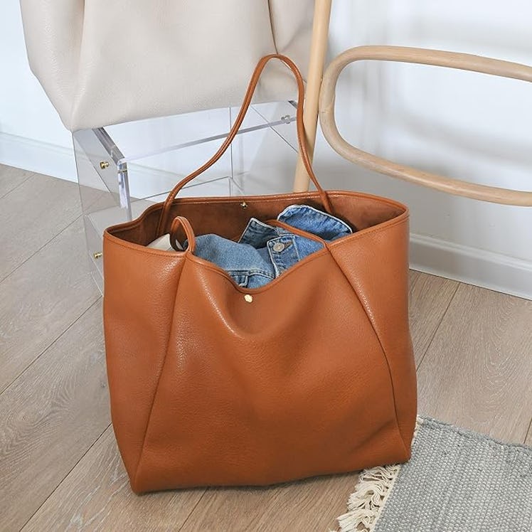 HOXIS Vegan Leather Tote Bag