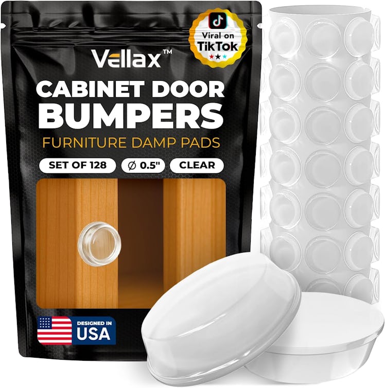Vellax Cabinet Door Bumpers (128-Pack)