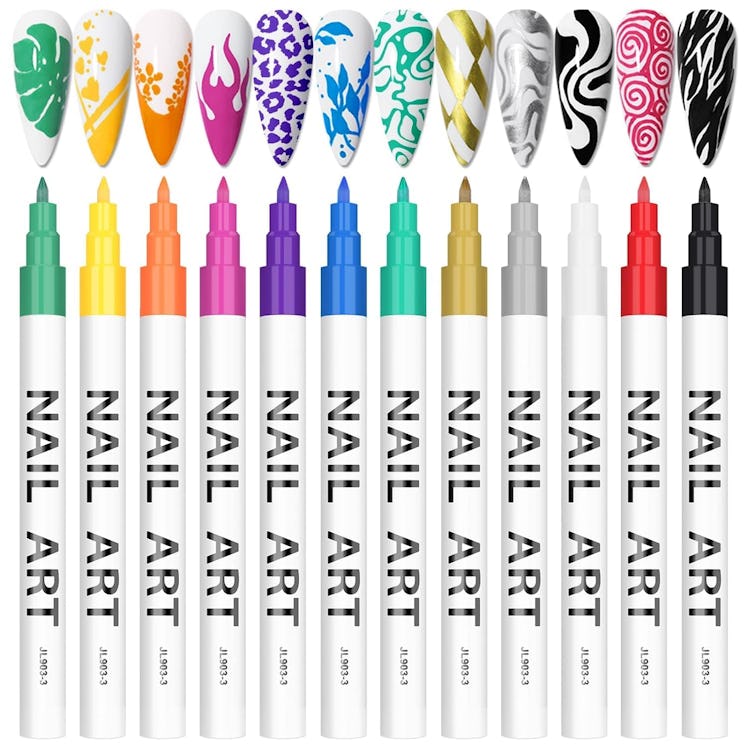 Kalolary Nail Art Pens (12-Pack)