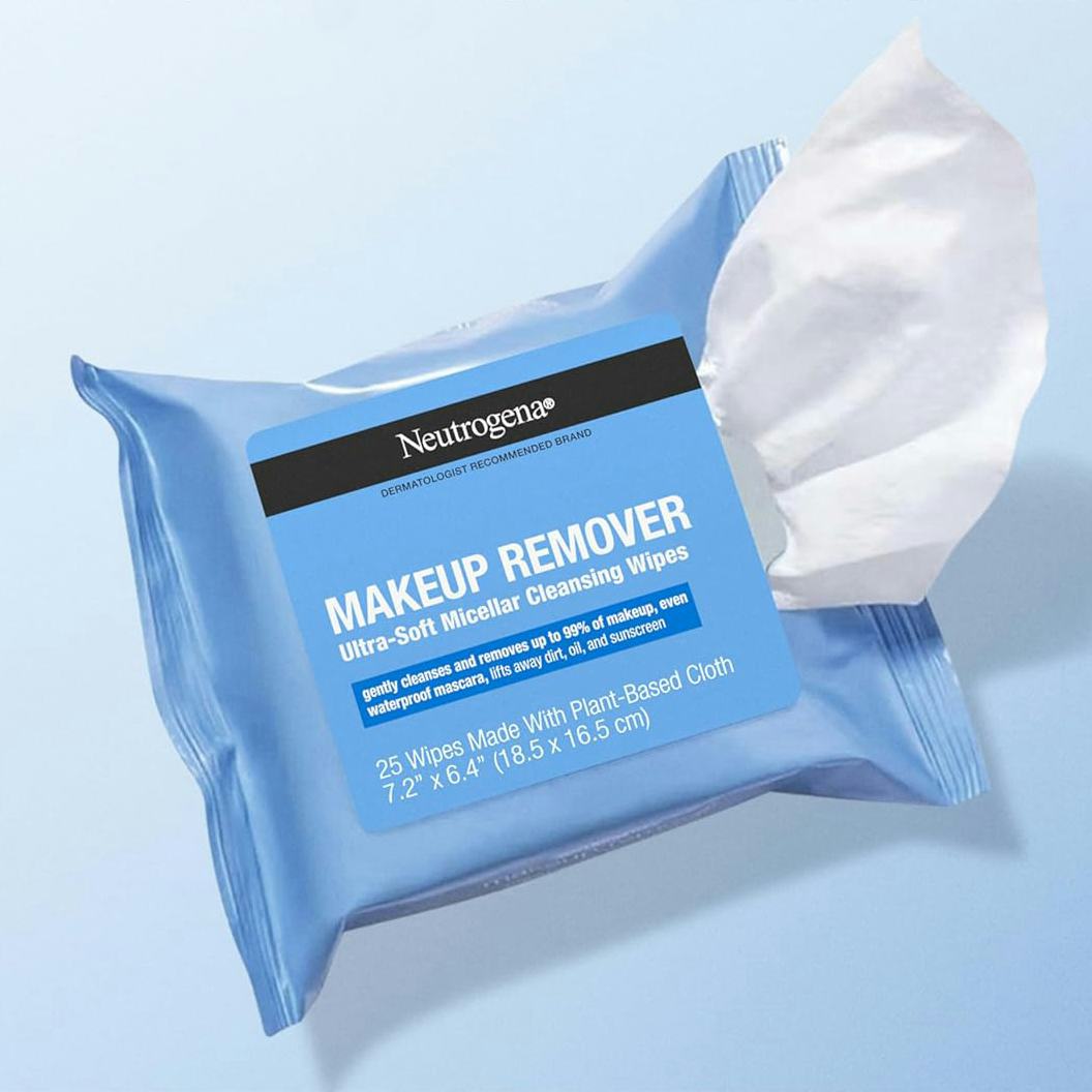  Neutrogena Micellar Makeup Remover Wipes, 25 Count (2-Pack) 