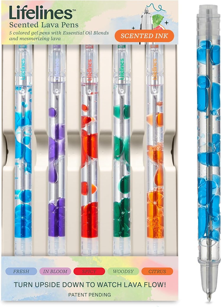 Lifelines Scented Lava Gel Pen Set (5-Pack)