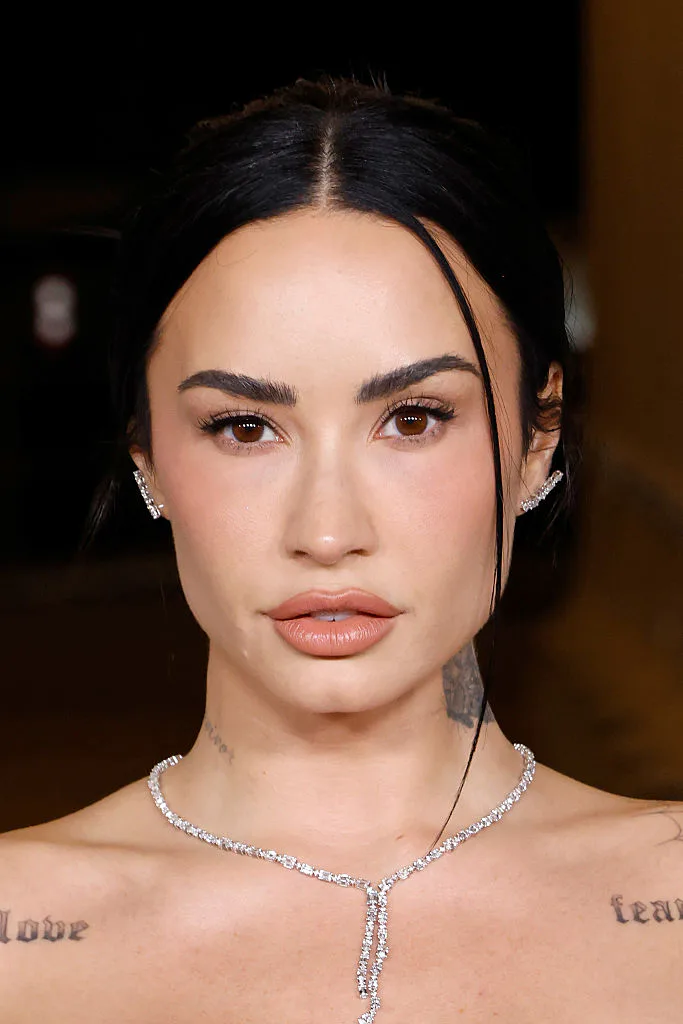 temple blush at the 2025 lacma on demi lovato