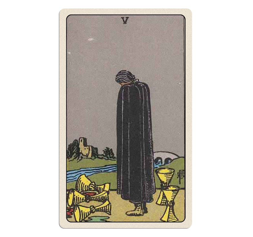 Your December 2025 tarot reading includes the Five of Cups.