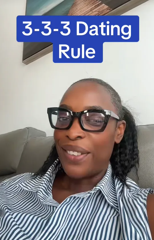 The 3-3-3 dating rule.