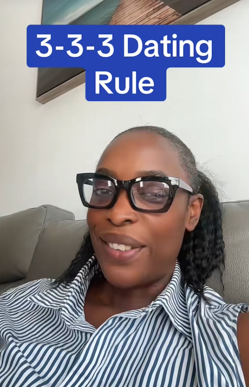 The 3-3-3 dating rule.