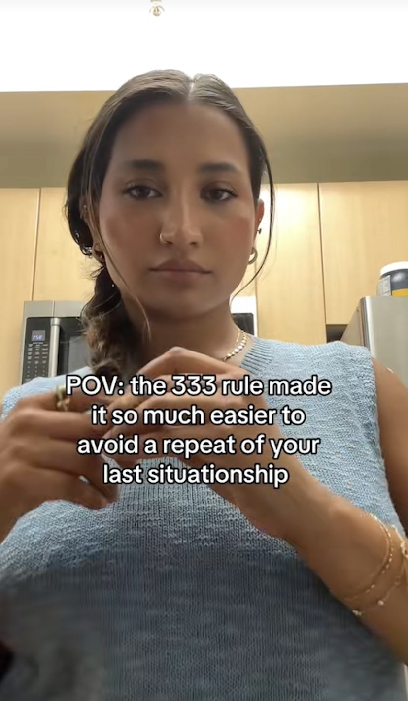 The 3-3-3 rule for dating.