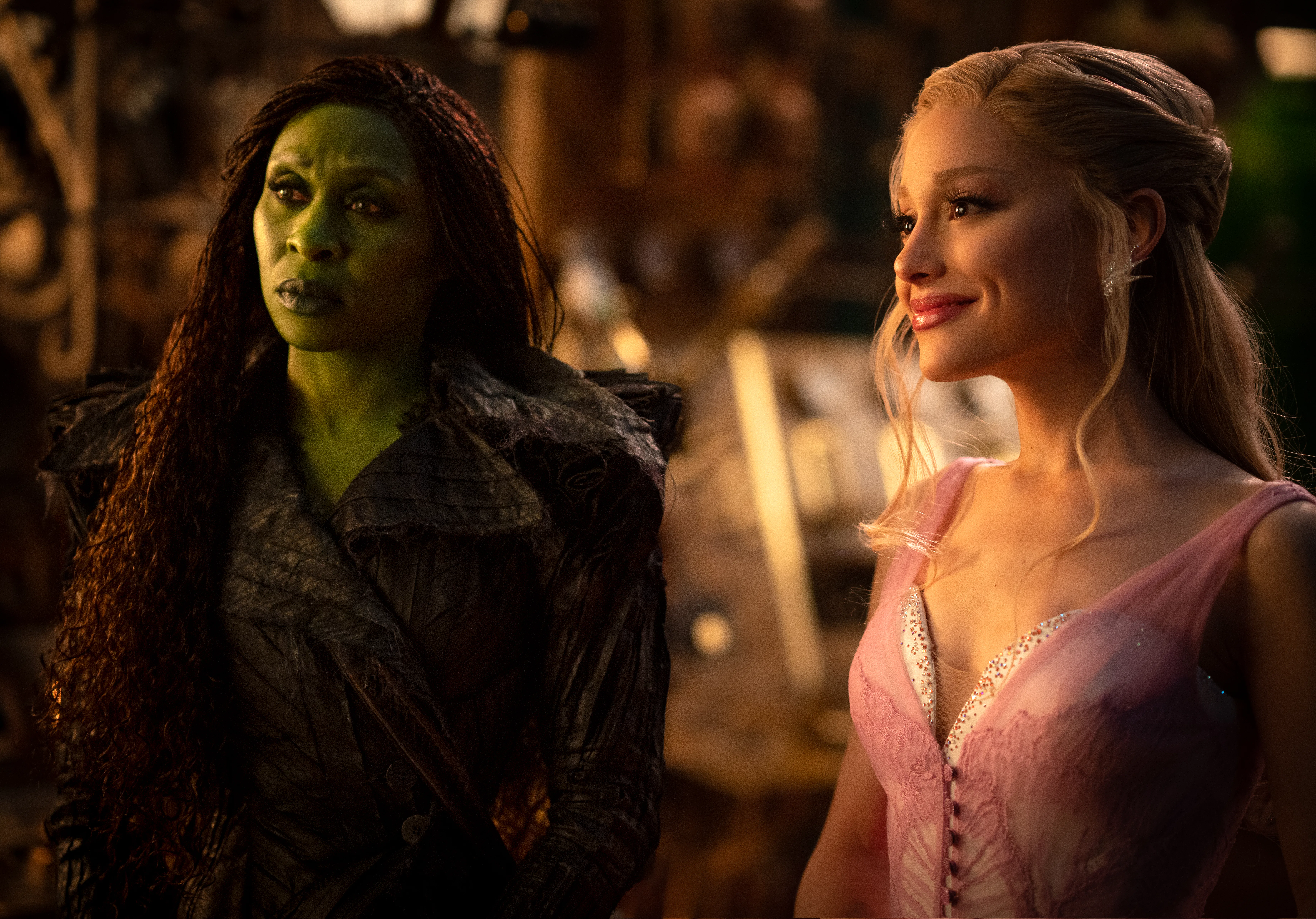 Cynthia Erivo and Ariana Grande in Wicked: For Good. Photo via Getty Images