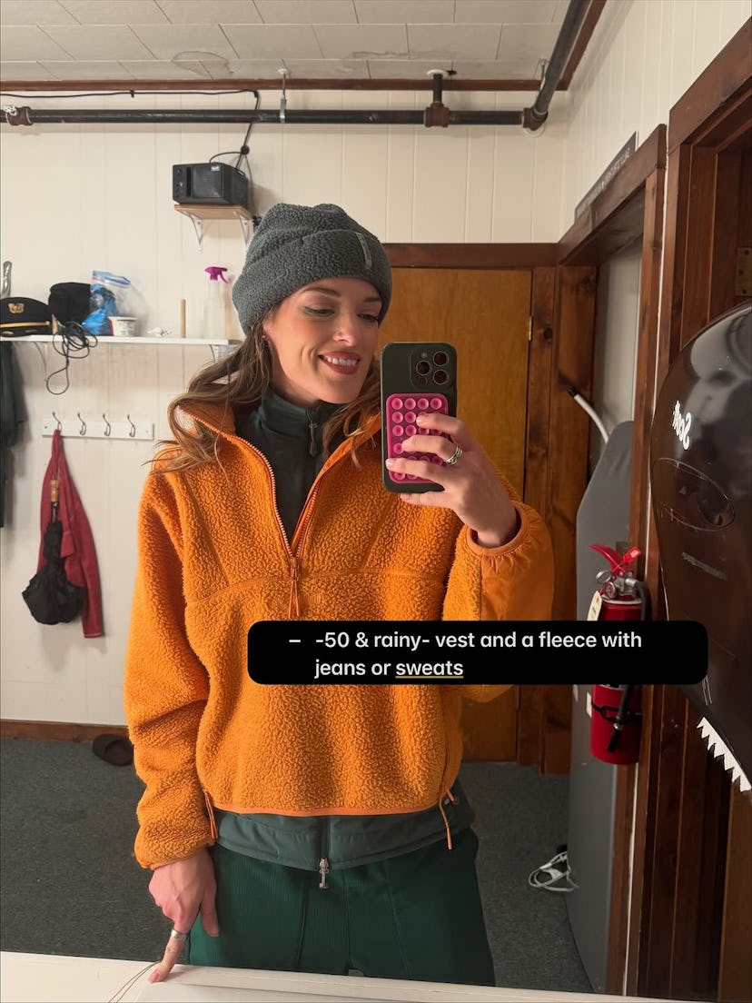 How to dress for the weather.