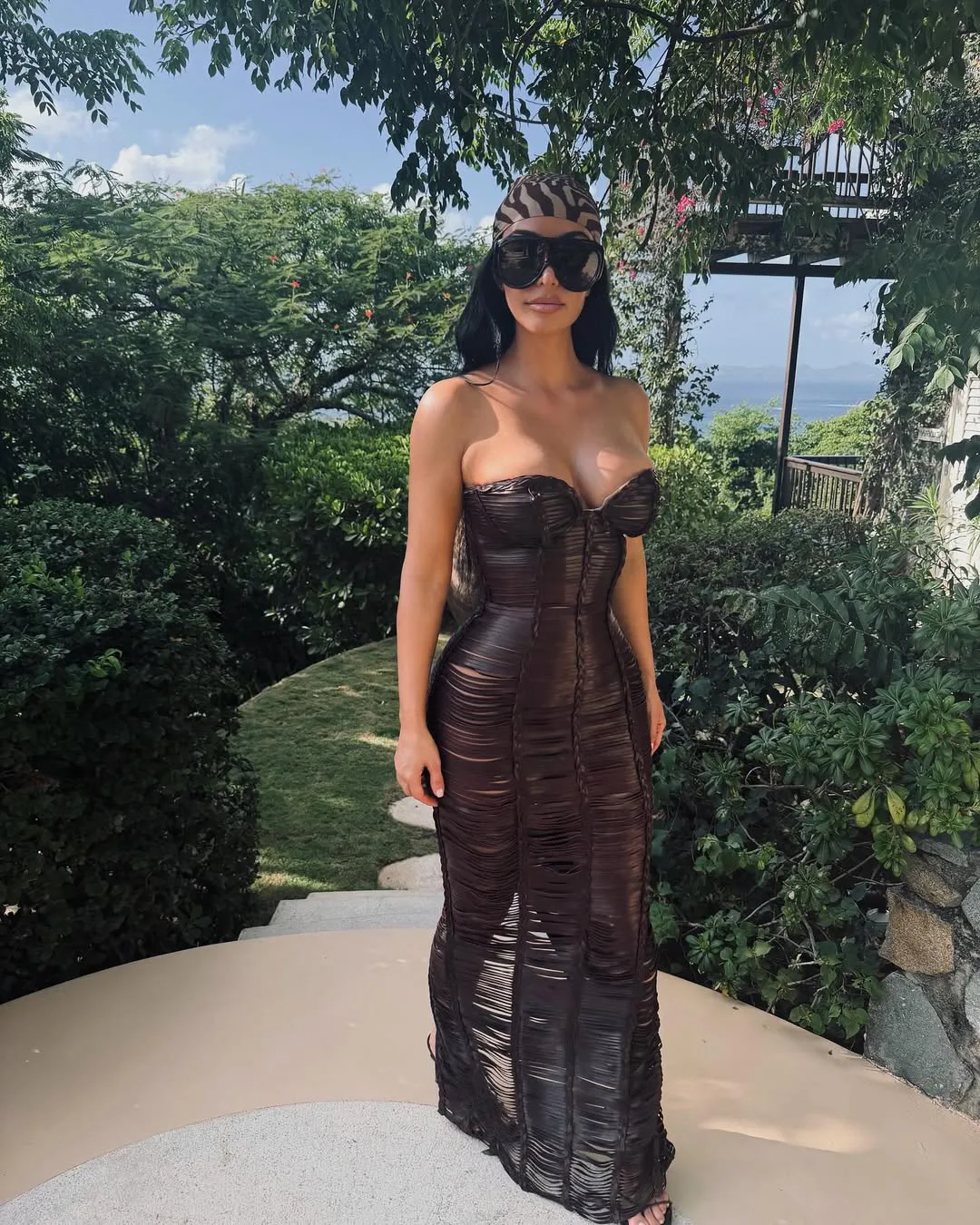 Kylie Jenner & Kim Kardashian Wore Cutout Dresses For Kendall's Birthday