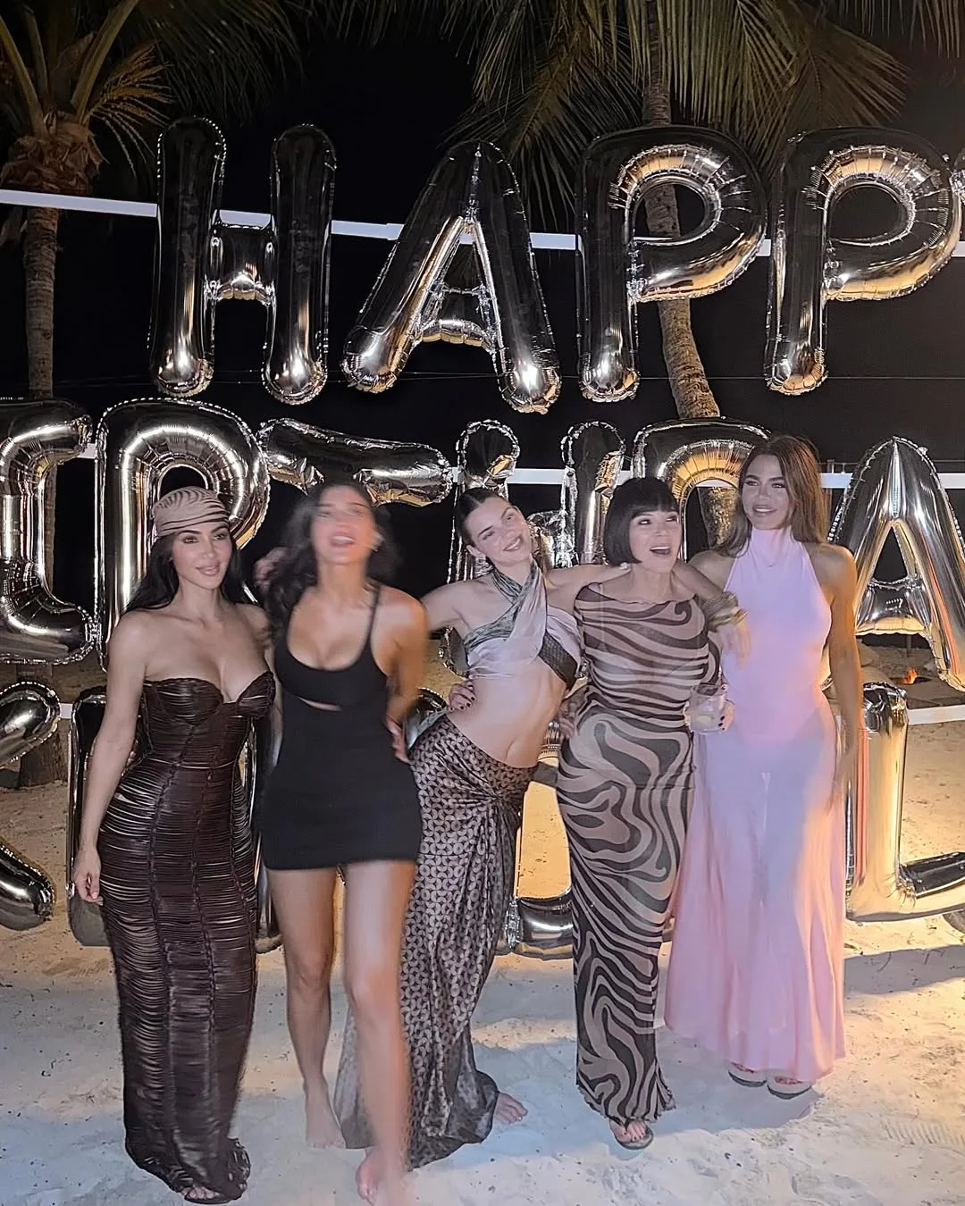 kylie jenner dress birthday Kylie Jenner Hot Pink Allover Feathers Short 22nd Birthday Dress main image 1