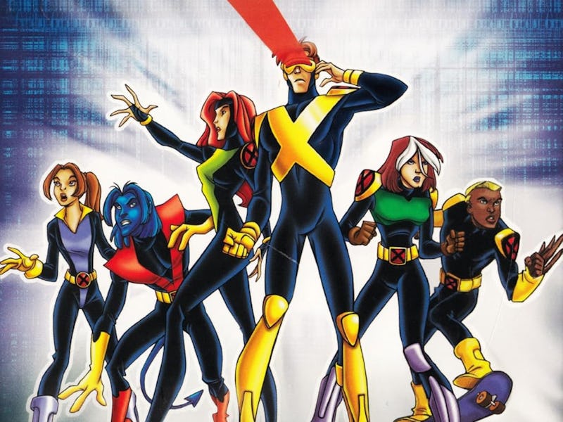 Kitty Pryde, Nightcrawler, Jean Grey, Cyclops, Rogue, and Spyke in X-Men: Evolution