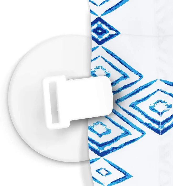 FEATCH Shower Curtain Clips (4-Pack)