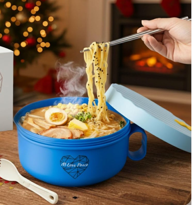 AI LOVE PEACE Ramen Bowl