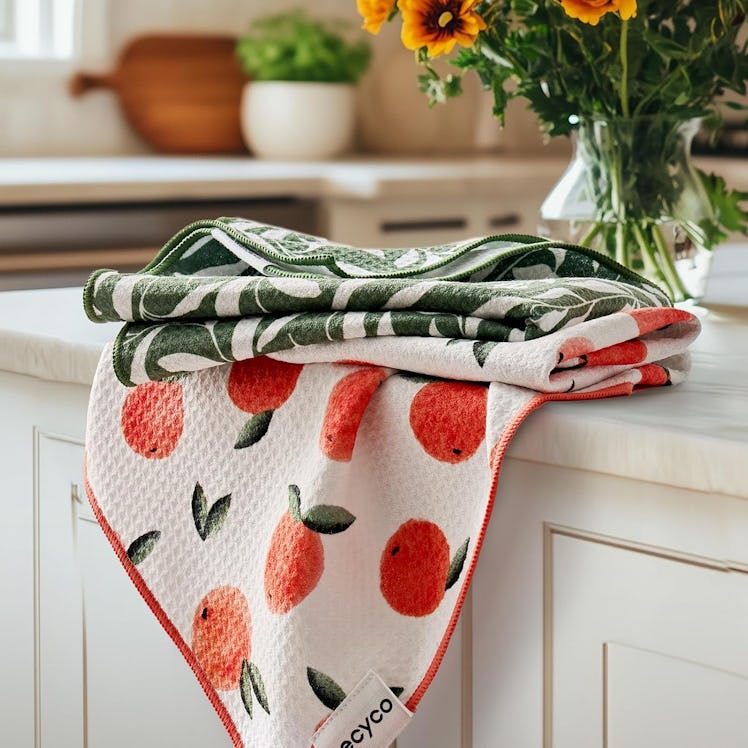 RECYCO Waffle Kitchen Towels (Set of 2) 