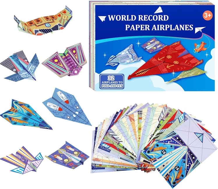 Xuoent Origami Paper Airplane Kit