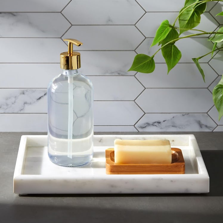 Juvale Large Marble Vanity Tray