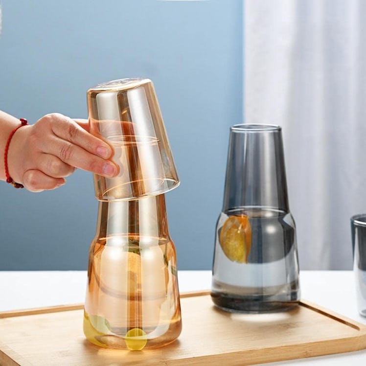 Sizikato Bedside Water Carafe with Tumbler Glass