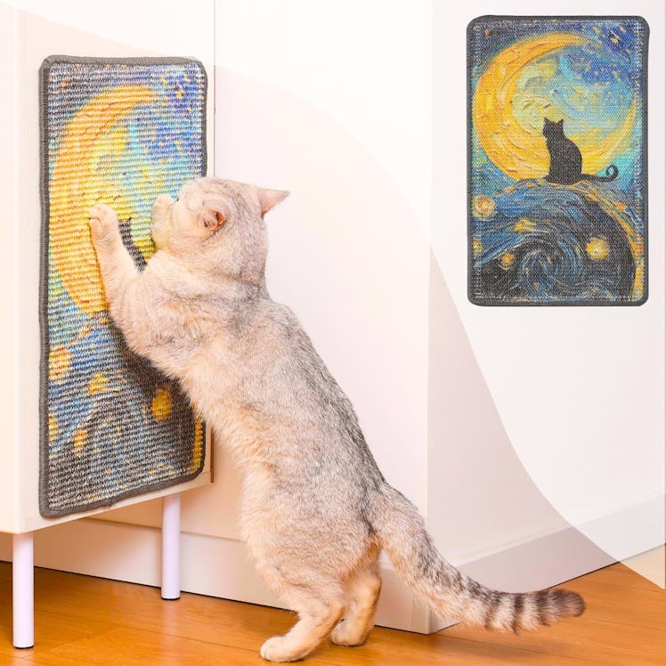 Furrther Starry Night Sisal Cat Scratcher Post Mat