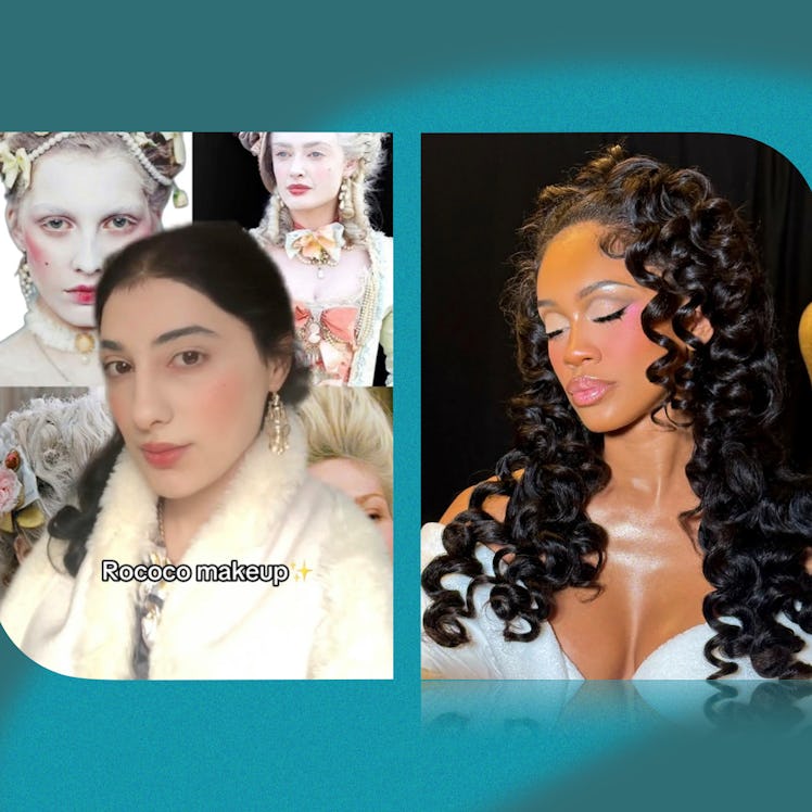 The "Marie Antoinette" blush trend is all about maximalism.