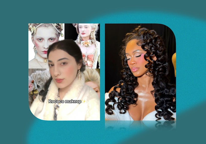 The "Marie Antoinette" blush trend is all about maximalism.