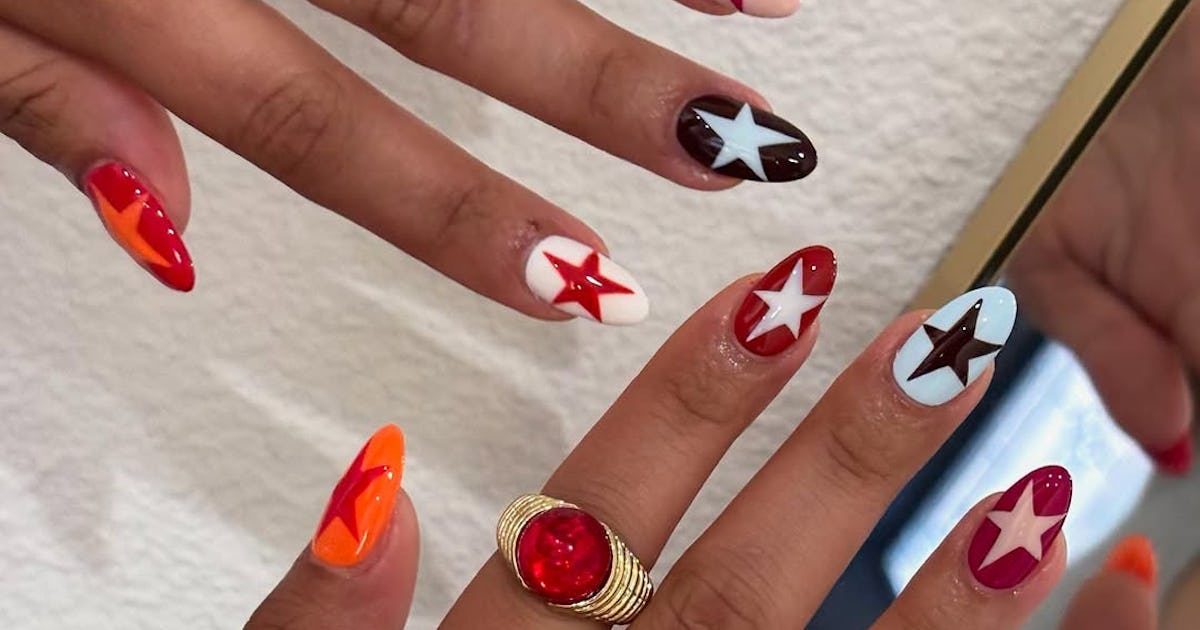 Metallic Tips, Sparkly Constellations, & 13 More Star-Themed Nail Ideas