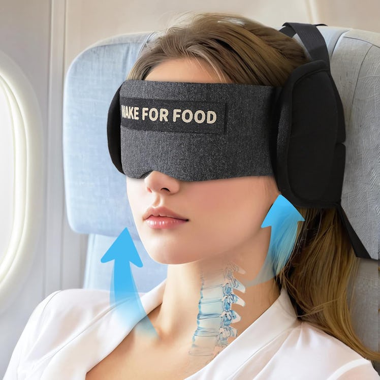 ARLIKSI Travel Pillow and Mask for Airplanes