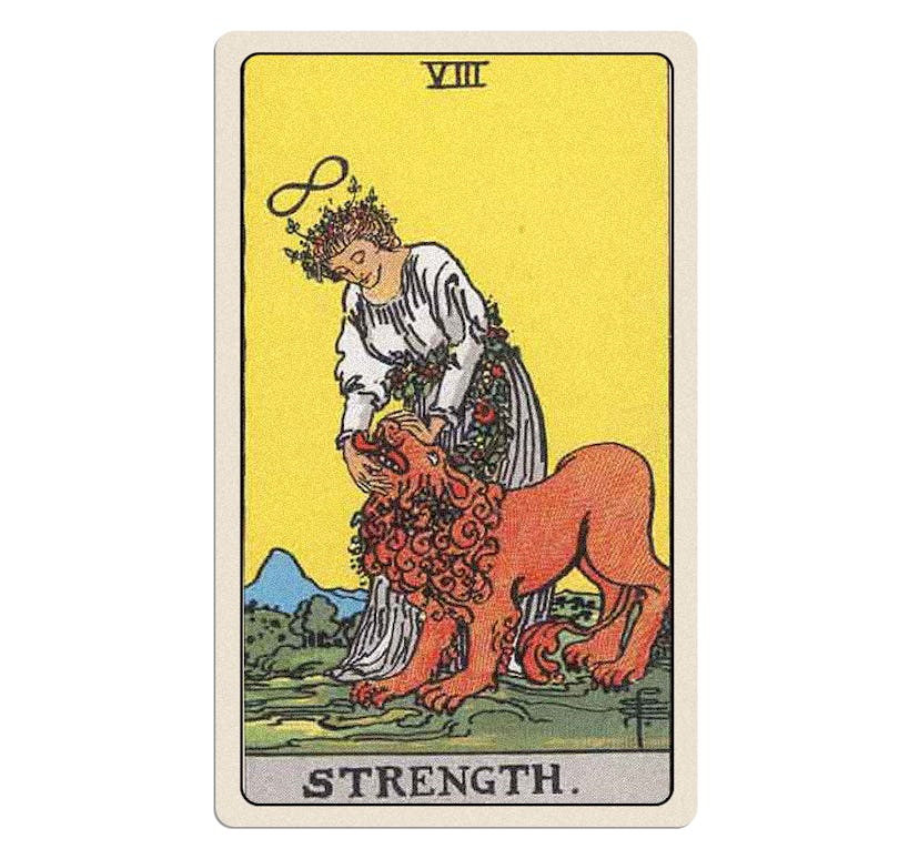 Strength tarot card