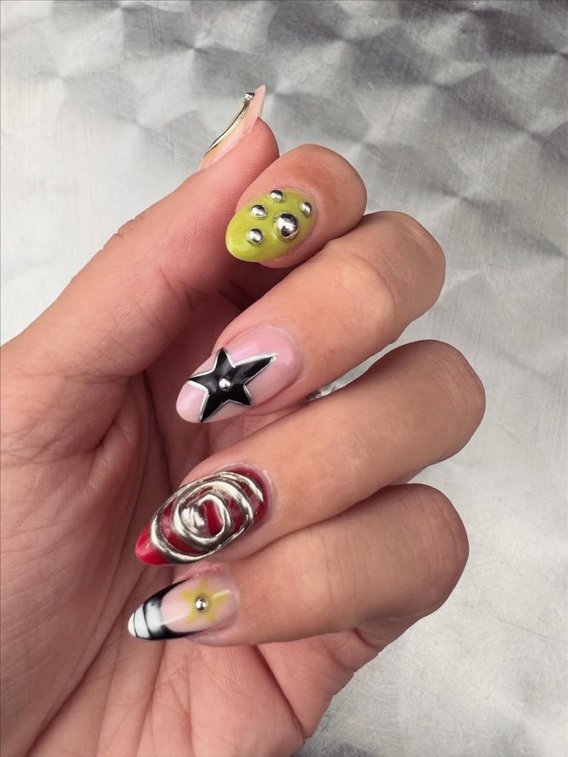 Star nail art.