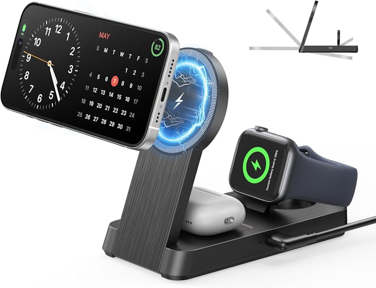 Kailwokk 3-in-1 Magnetic Wireless Charging Station