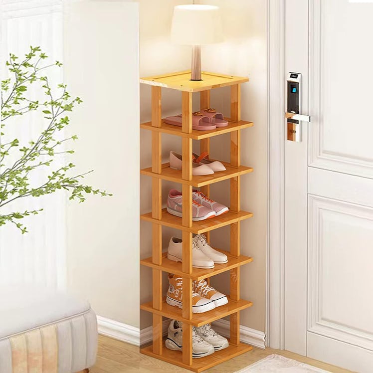 SAN HE Bamboo Shoe Rack
