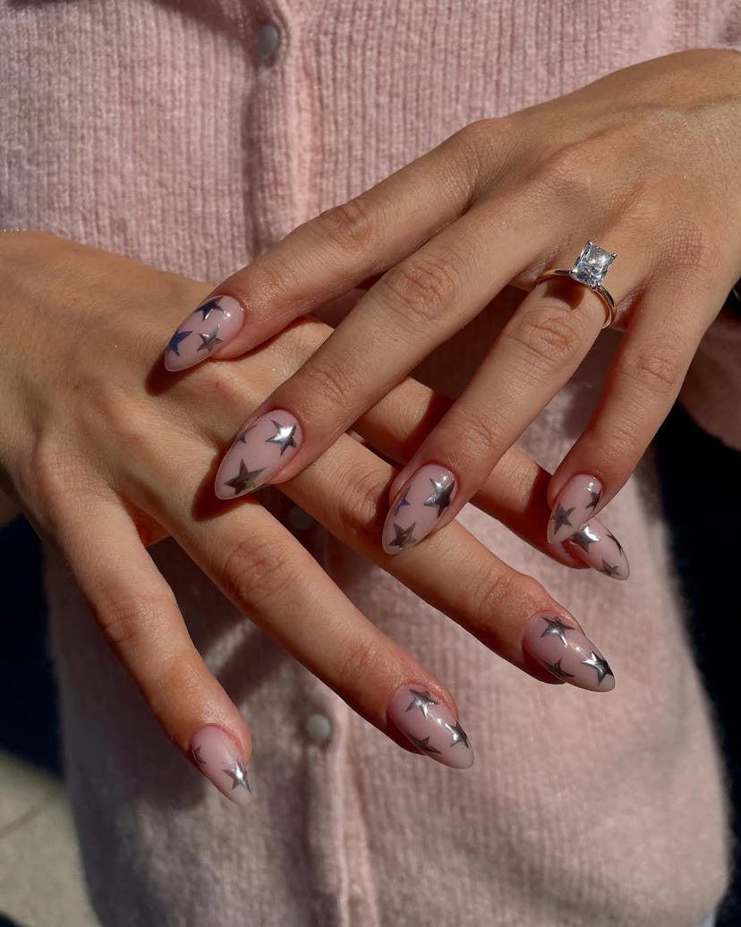 Star nail art ideas.