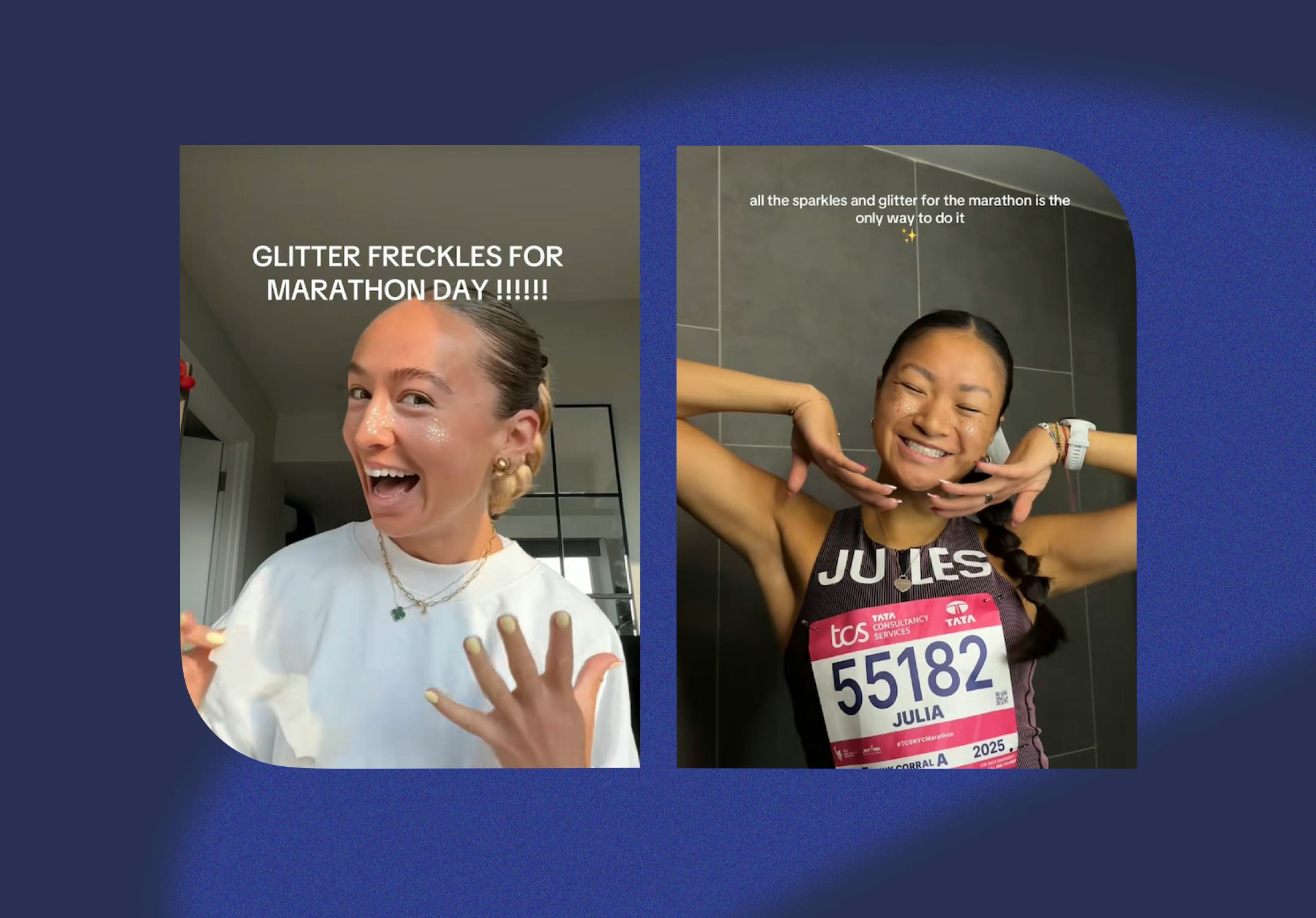 How Glitter Became The Hottest Accessory For Runners During The NYC Marathon