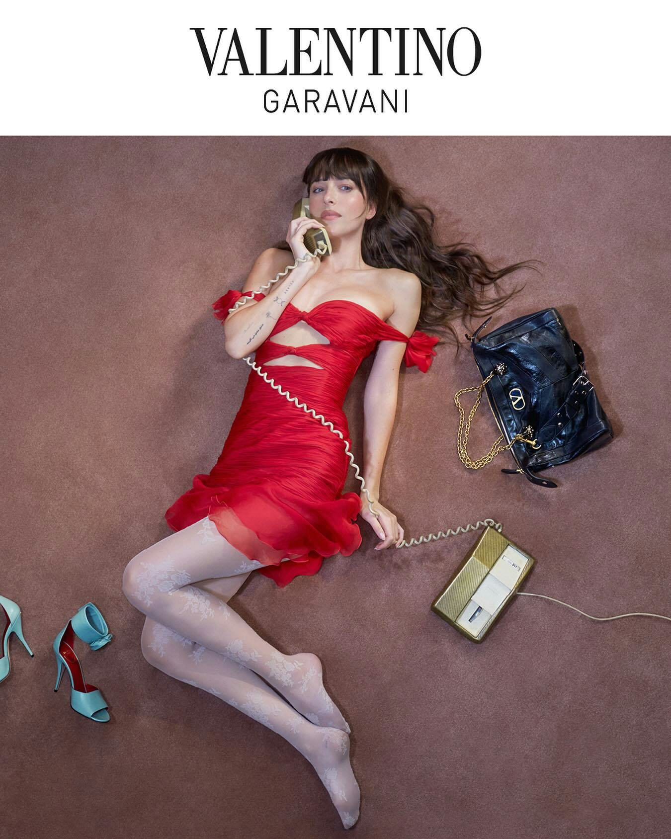 Dakota Johnson stars in a Valentino campaign.