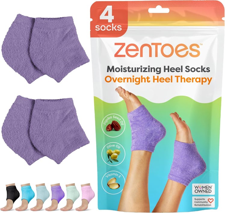 ZenToes Moisturizing Sleep Socks (2 Pairs)
