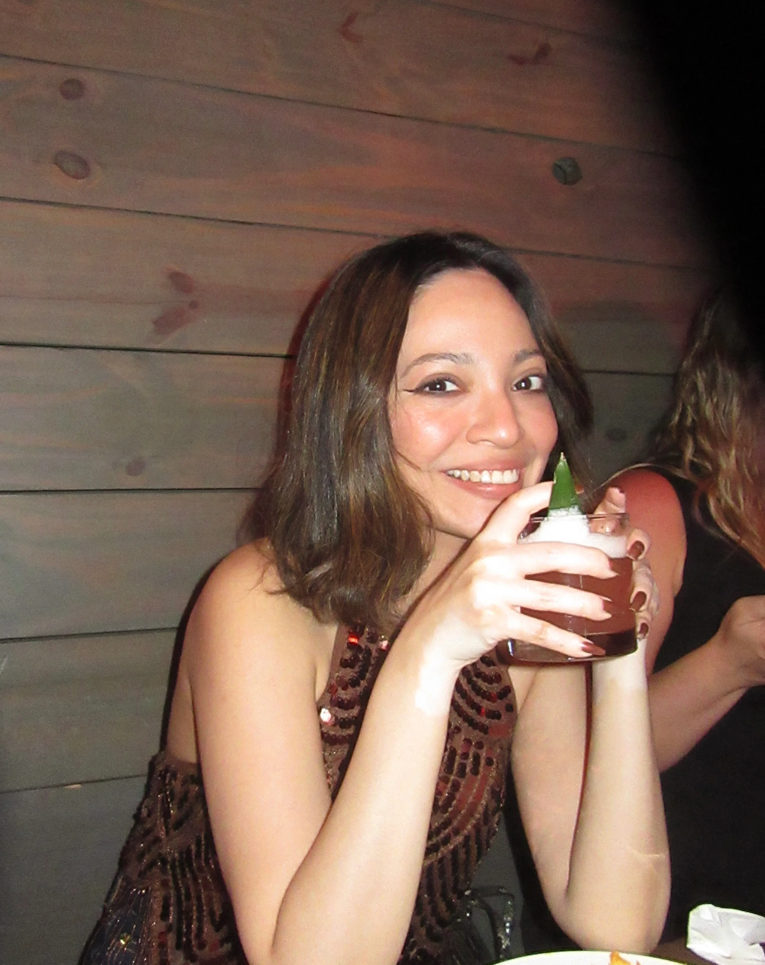 The writer at Jungle Bird. 