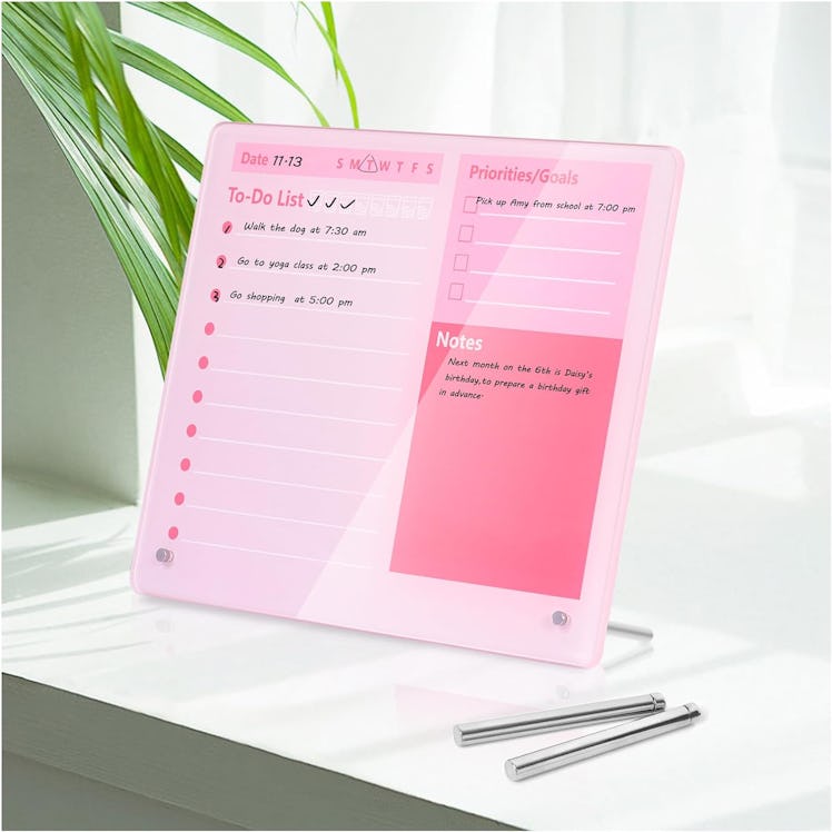 Marribol Desktop Thickened Acrylic Dry Erase Board