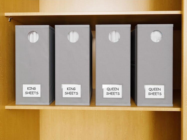 SpaceAid Bed Sheet Organizers (4-Pack)