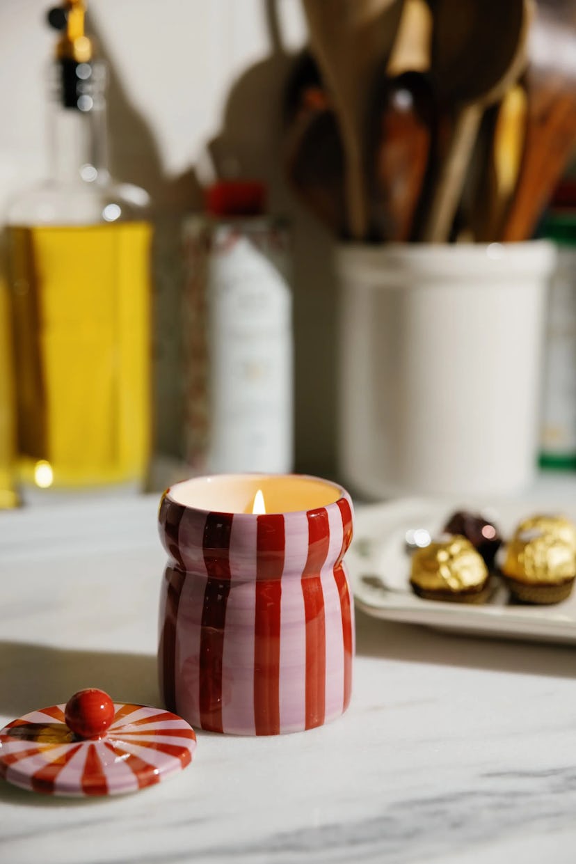 Pink Peppermint Cabana Candle