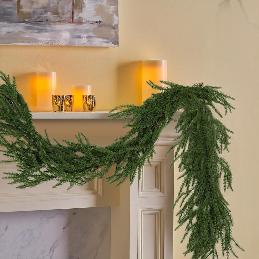 Hananona 6-Ft Artificial Norfolk Pine Garlands (2 Pieces)