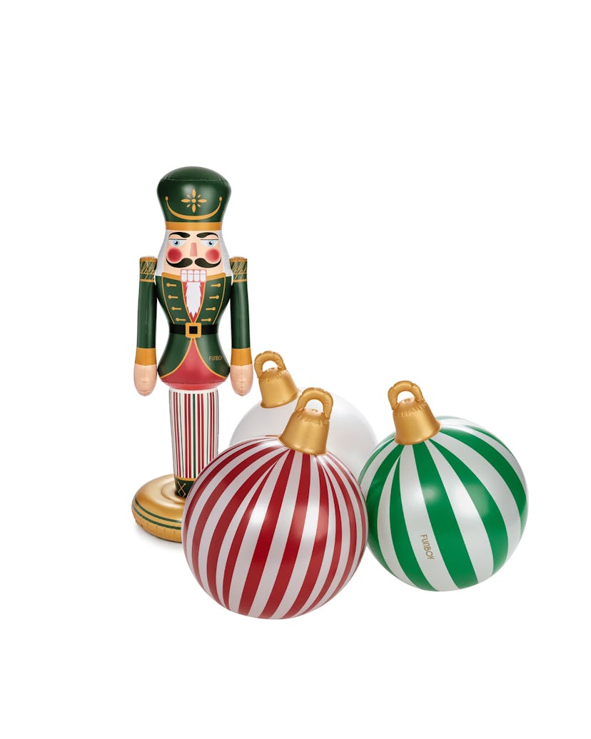 Nutcracker + Ornaments Classic Inflatable Duo