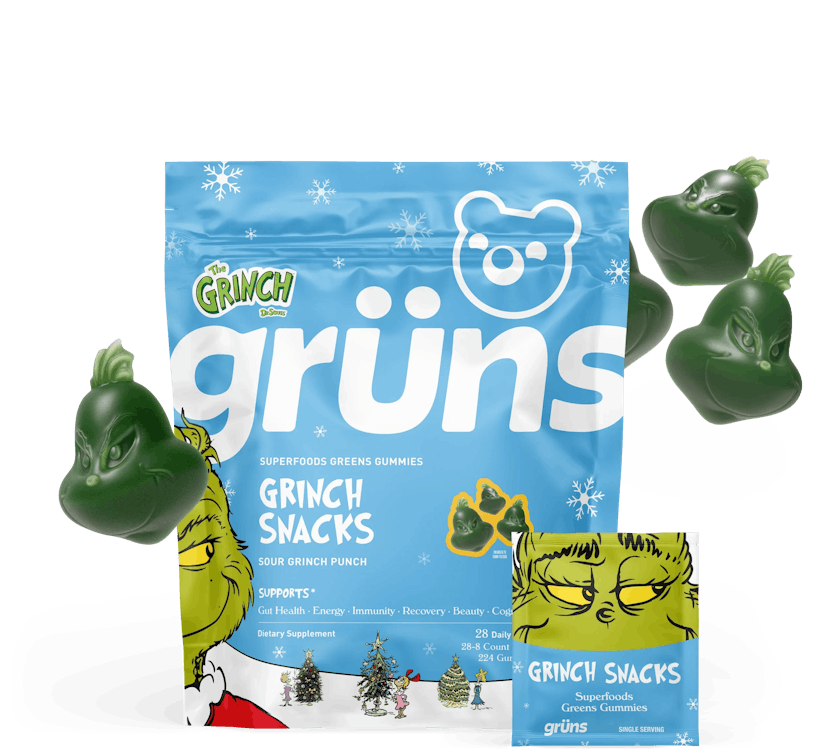 Limited-Edition Grinch Punch Nutritional Gummies