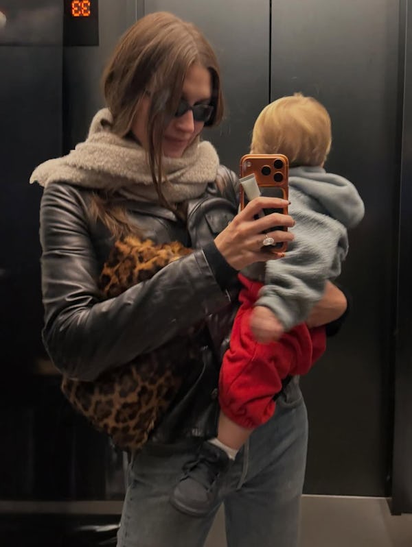 Hailey Bieber cosigned 2026's hottest animal print trend in a pair of zebra print pants.