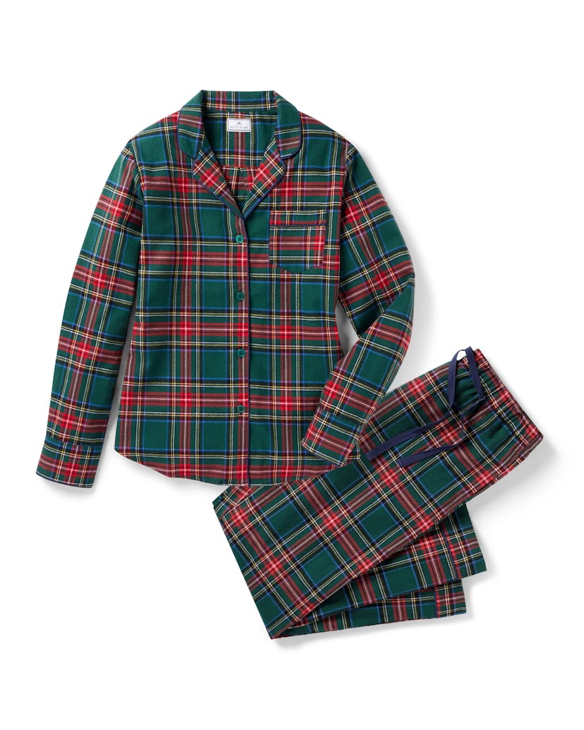 Women's Brushed Twill Pajama Set in Kensington Tartan