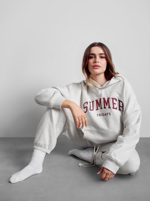 Barbie Ferreira modeling the Gap x Summer Fridays collection